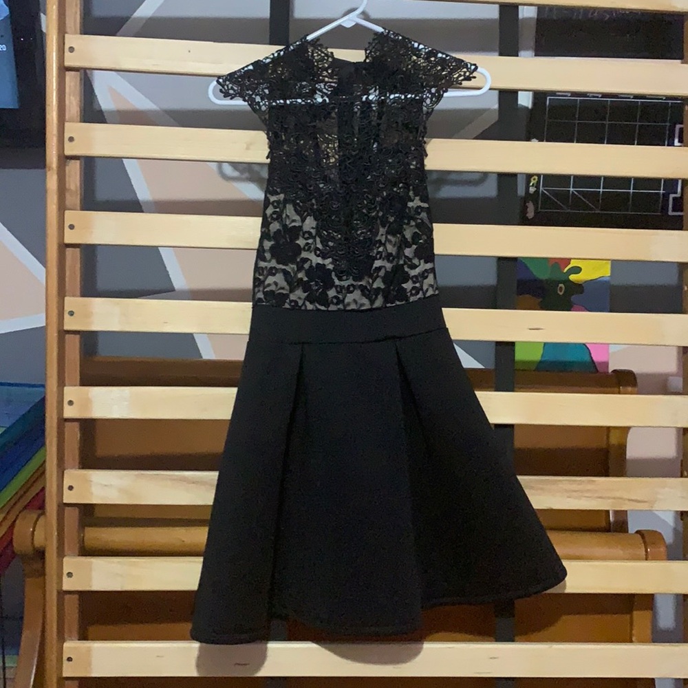 Black lace dress